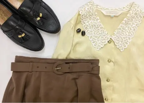 写真：レトロな魅力がある服