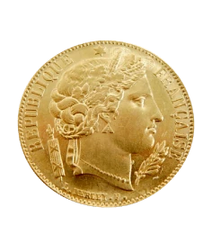 フランスフラン金貨の画像