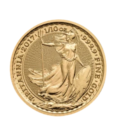 イギリスブリタニア金貨の画像