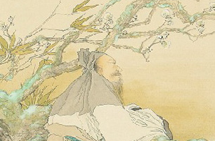 松林 桂月 童子梅愛図