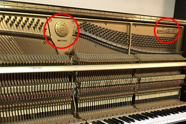 楽器の製造年の画像