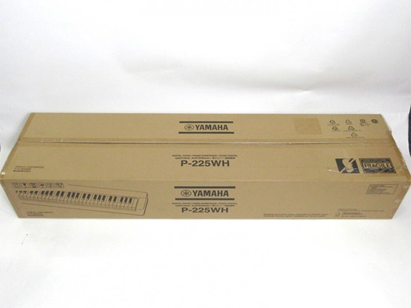 ヤマハ 未開封品 P-225WH 電子ピアノ 88鍵盤 ホワイト 動作未確認 箱付