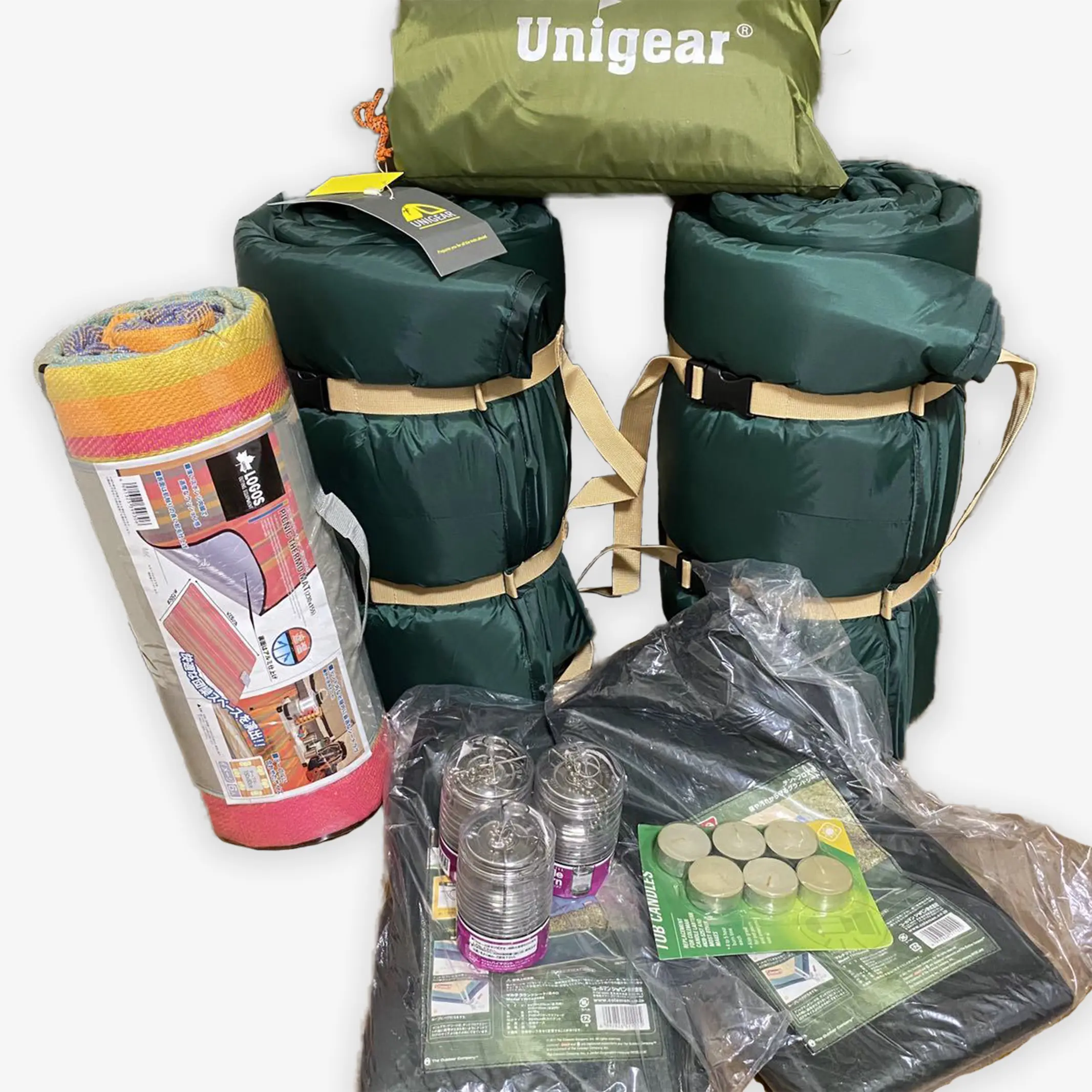 コールマンキャンプ用品 ロゴス unigear ランタン マット 防水タープ サーモマット