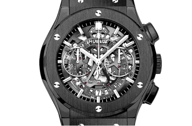 ウブロ アエロフュージョン ブラックマジック SS×ラバー