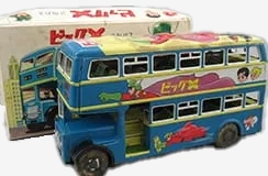 ブリキ 浅草トーイ ビッグX 2階バス 箱付き