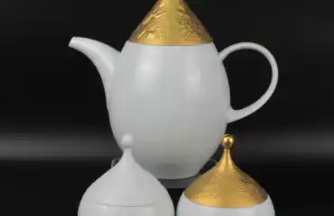 魔笛 金彩 コーヒーポット/シュガーボウル